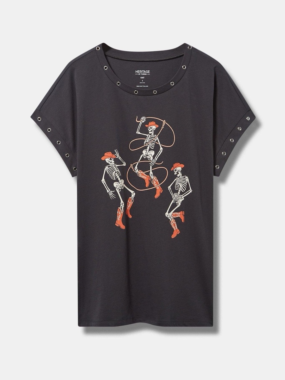 Torrid Skeleton Cowboy Heritage Shirt